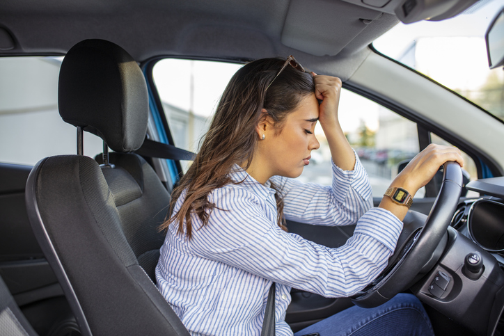 stressed driver